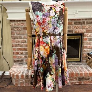 Betsey Johnson Multicolor Floral Sleeveless Dress / 4 / Excellent condition